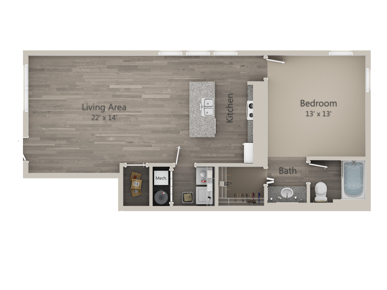 2D Floor Plan for Sand Dollar