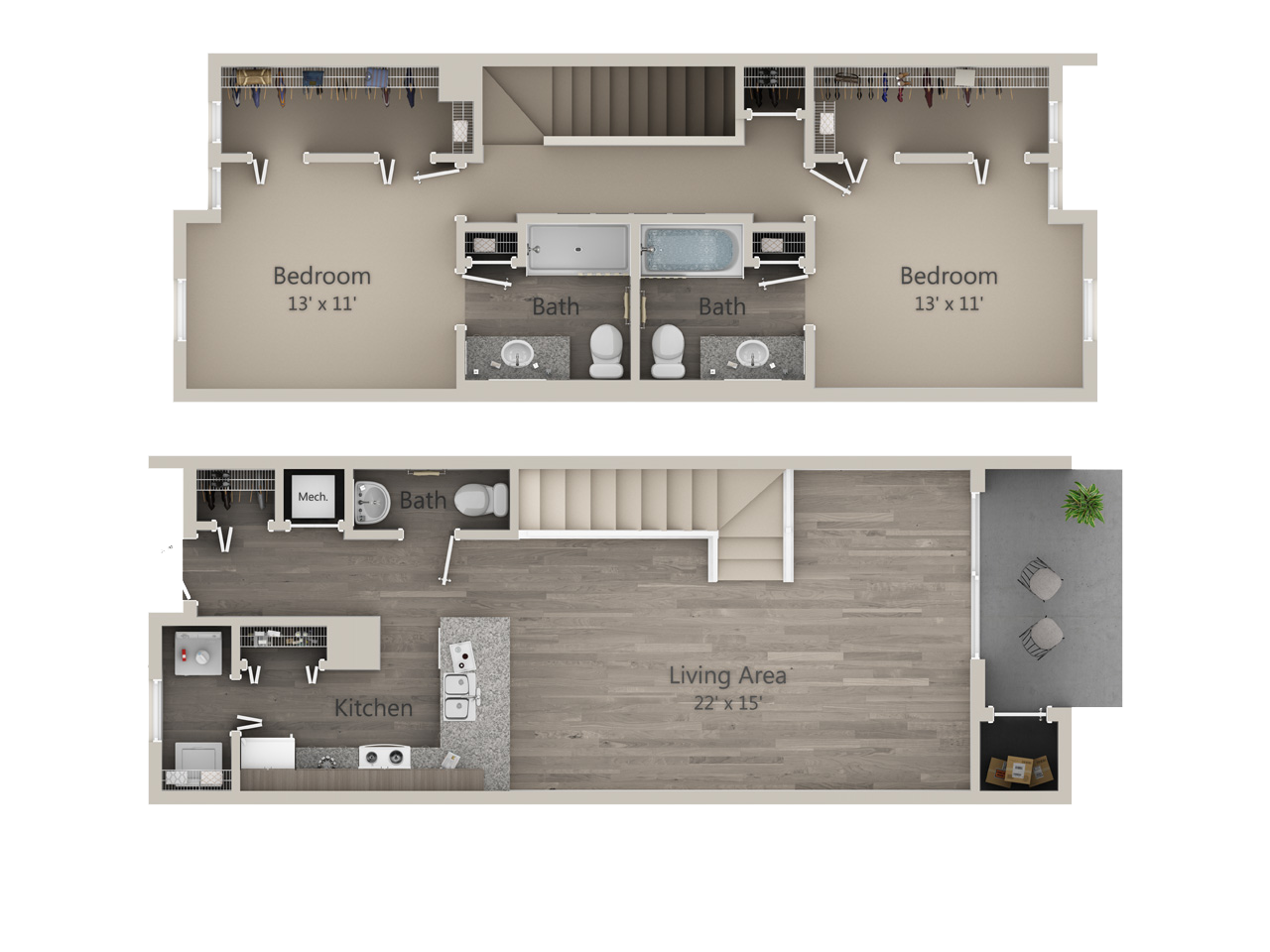 2D Floor Plan for Sea Star
